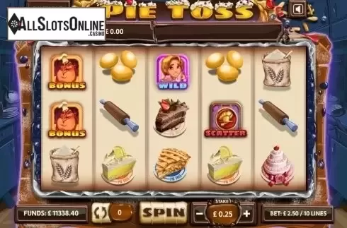 Game Workflow screen . Pie Toss from GECO Gaming