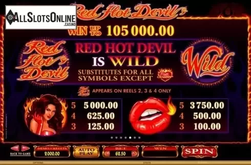 Screen6. Red Hot Devil from Microgaming