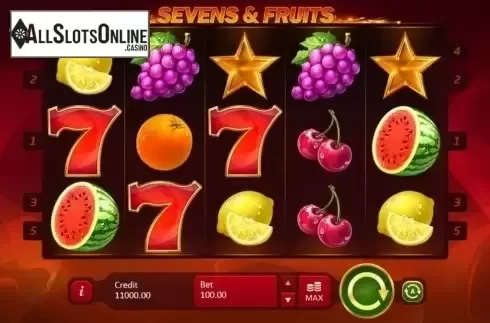 Main game. Sevens & Fruits from Playson