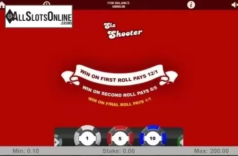 Game Screen 1. Six Shooter from 1X2gaming