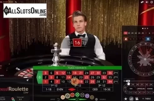 Game Screen. Speed Roulette Live (Evolution Gaming) from Evolution Gaming