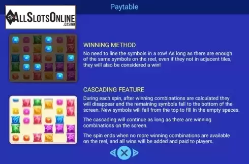 Features screen