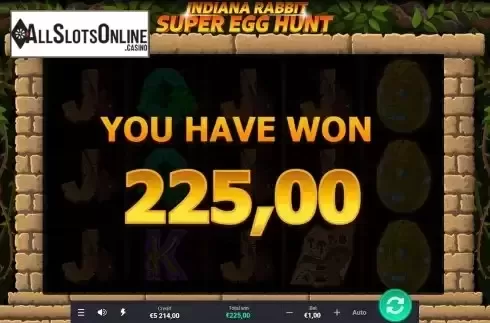 Total Win in Free Spins Screen