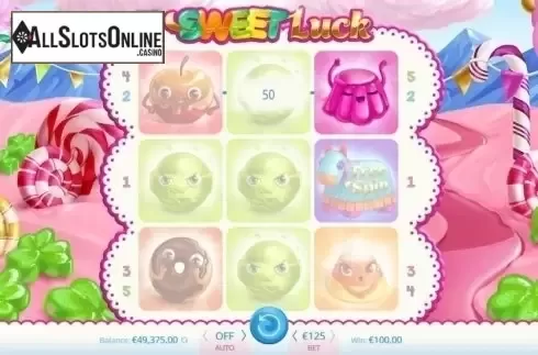 Win Screen. Sweet Luck from Amazing Gaming