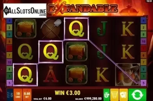 Win Screen 3. The Expandable from Gamomat