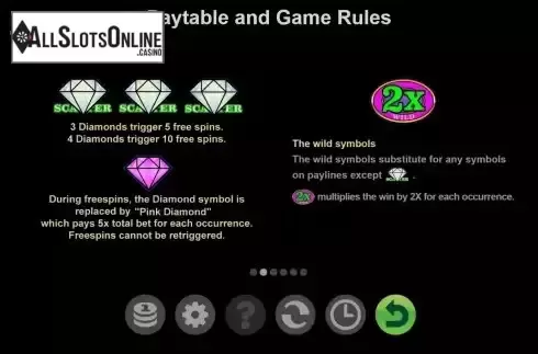 Game Rules screen