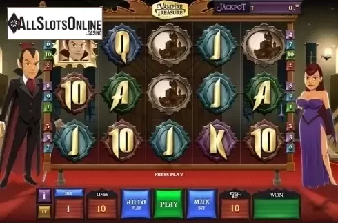 Game Workflow screen. Vampire Treasure from MGA