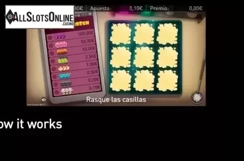 Paytable 2. Viral Scratch from R. Franco