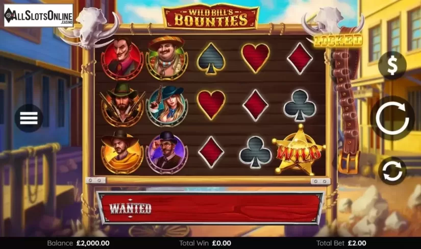 Reel Screen. Wild Bills Bounties from Endemol Games