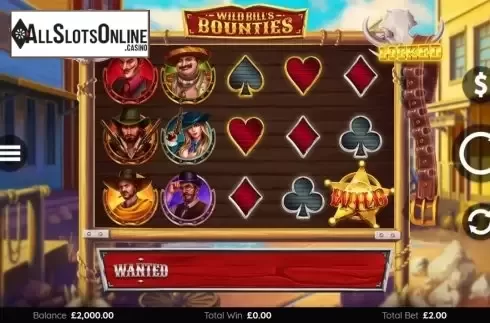 Reel Screen. Wild Bills Bounties from Endemol Games