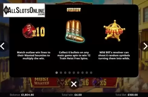 Features 1. Wild Bills Bounties from Endemol Games