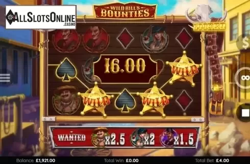 Win Screen 1. Wild Bills Bounties from Endemol Games