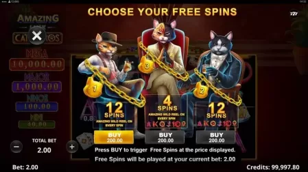 Amazing Link Catalleros slot screenshot 3