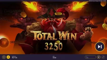 Barbarossa Dragon Empire slot screenshot 5