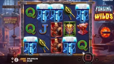 Forging Wilds slot screenshot 2