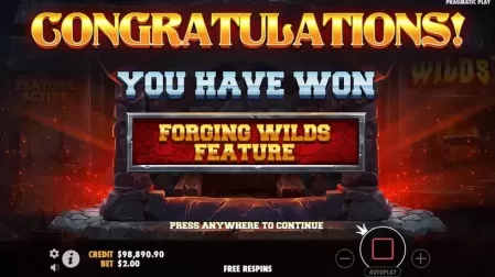 Forging Wilds slot screenshot 3