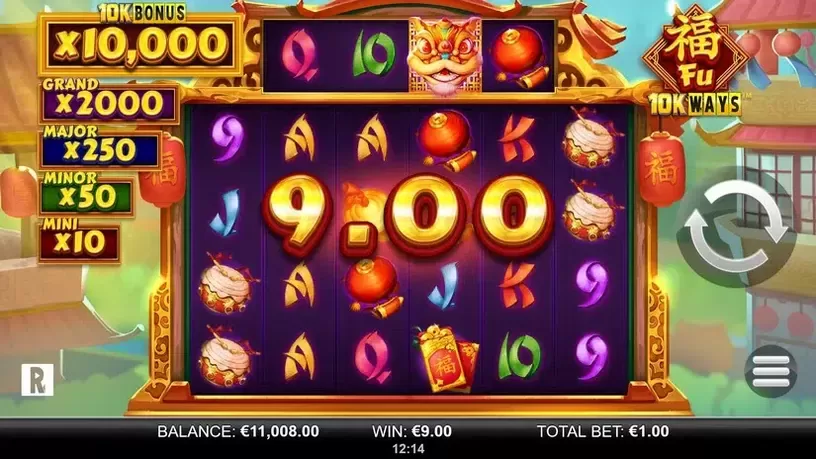 Fu 10K Ways slot screenshot 1