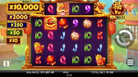 Fu 10K Ways slot screenshot 2