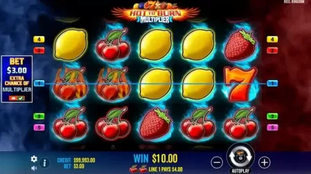 Hot to Burn Multiplier slot screenshot 2