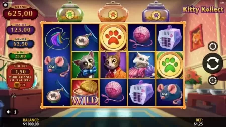 Kitty Kollect slot screenshot 1