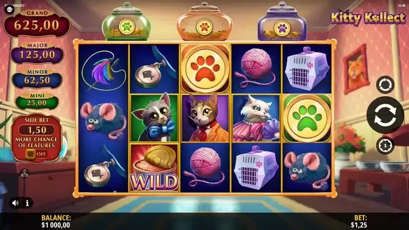 Kitty Kollect slot screenshot 1