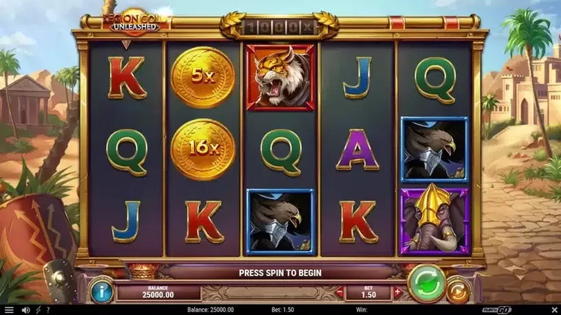 Legion Gold Unleashed slot screenshot 1