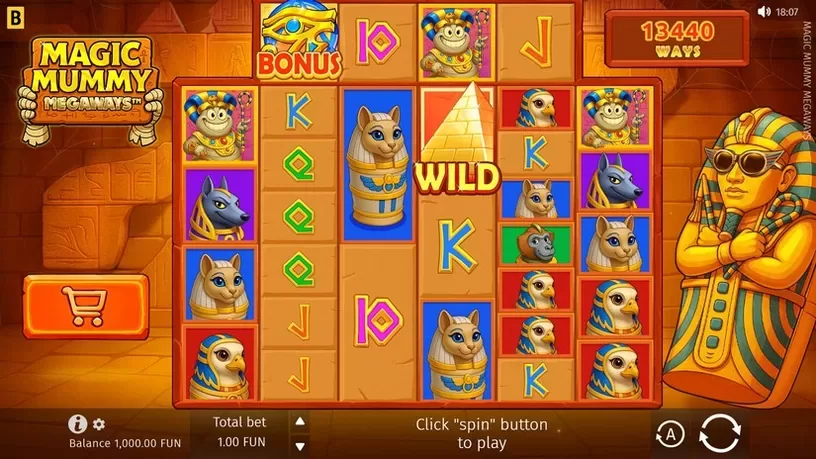 Magic Mummy MEGAWAYS slot screenshot 1
