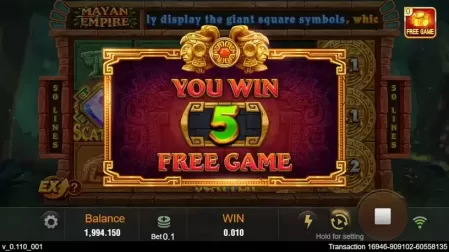 Mayan Empire slot screenshot 3