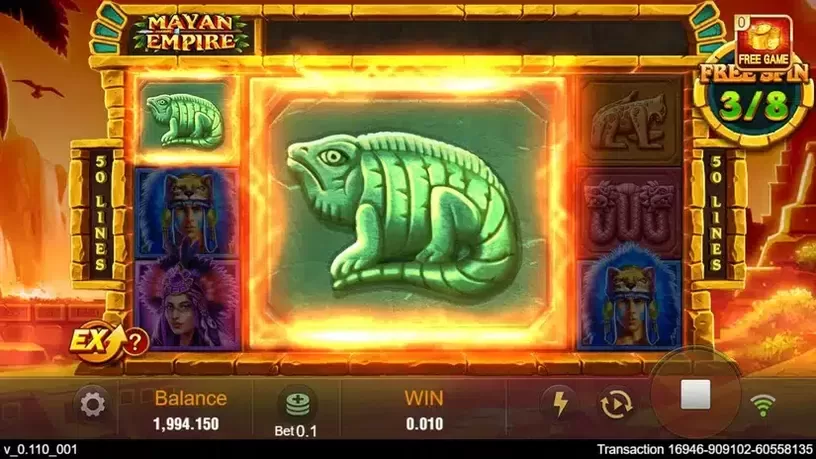 Mayan Empire slot screenshot 5