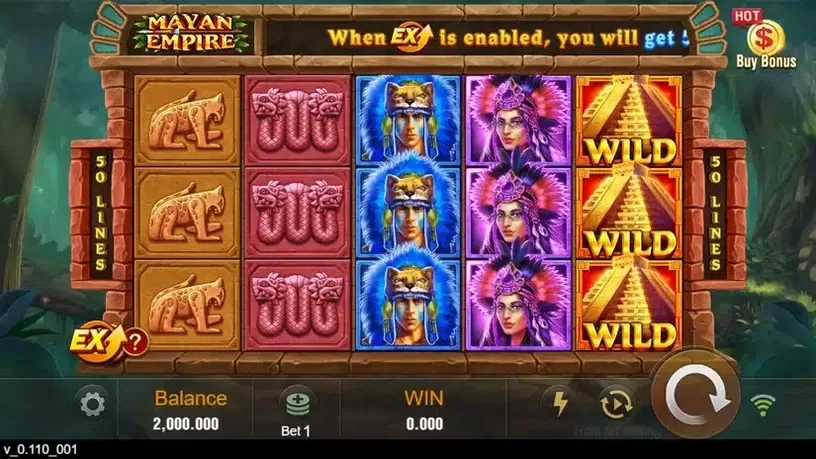 Mayan Empire slot screenshot 1