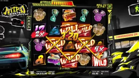 Nitro Nights slot screenshot 5