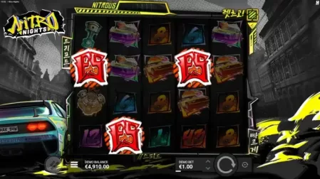 Nitro Nights slot screenshot 2