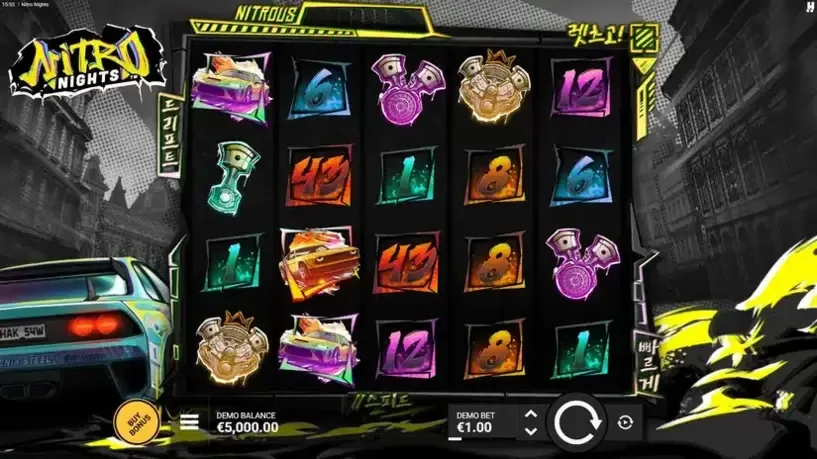 Nitro Nights slot screenshot 