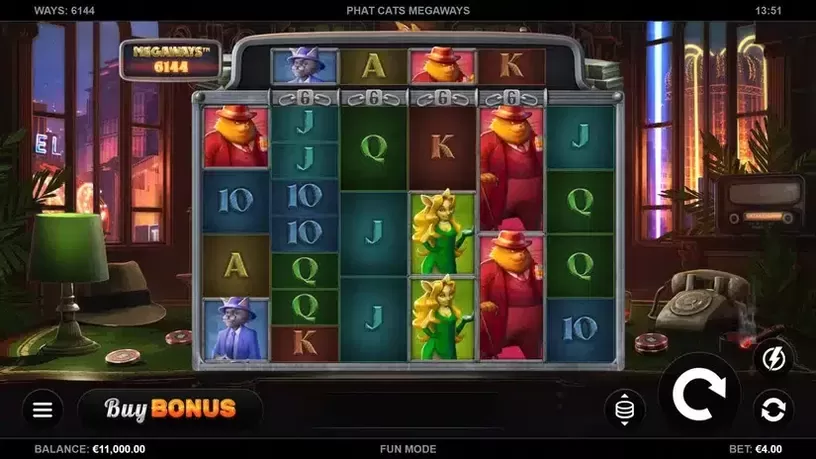 Phat Cats Megaways slot screenshot 1