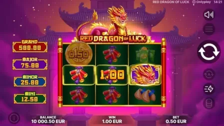 Red Dragon of Luck slot screenshot 2