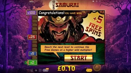 Samurai Wildz slot screenshot 3