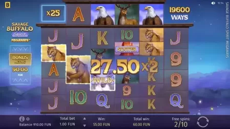 Savage Buffalo Spirit MEGAWAYS slot screenshot 4