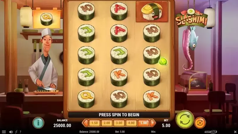 Slashimi slot screenshot 1