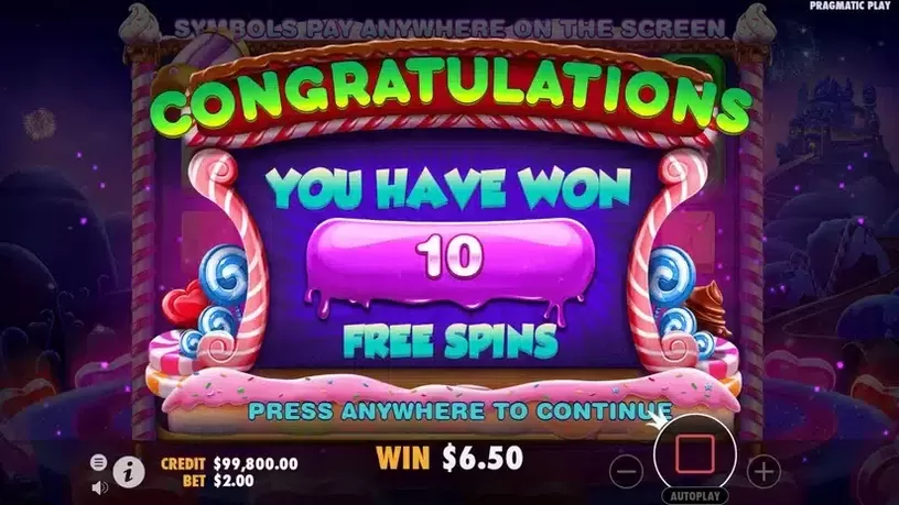 Sweet Bonanza Dice slot screenshot 4