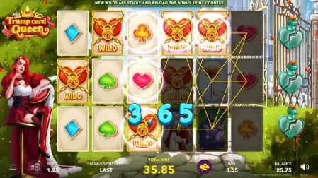 Trump Card Queen slot screenshot 5