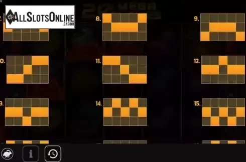 Pay Lines screen 2