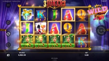 3 Jokers slot screenshot 3