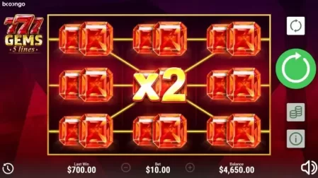 777 Gems slot screenshot 3