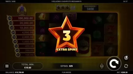 9 Blazing Cashpots Megaways slot screenshot 6