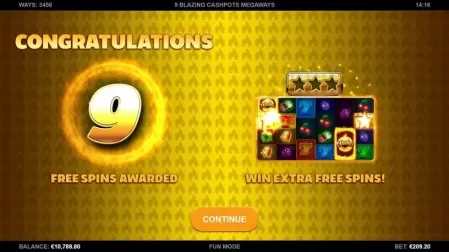 9 Blazing Cashpots Megaways slot screenshot 3