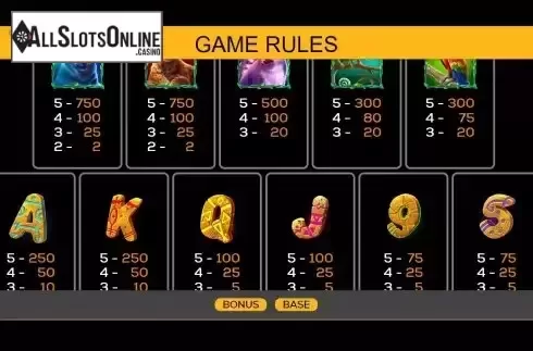PayTable screen 2