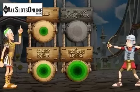 Pick Me Bonuses screen 1. Ave Caesar from Leander Games
