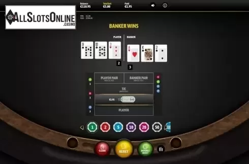 Win screen 3. Baccarat (Cubeia) from Cubeia