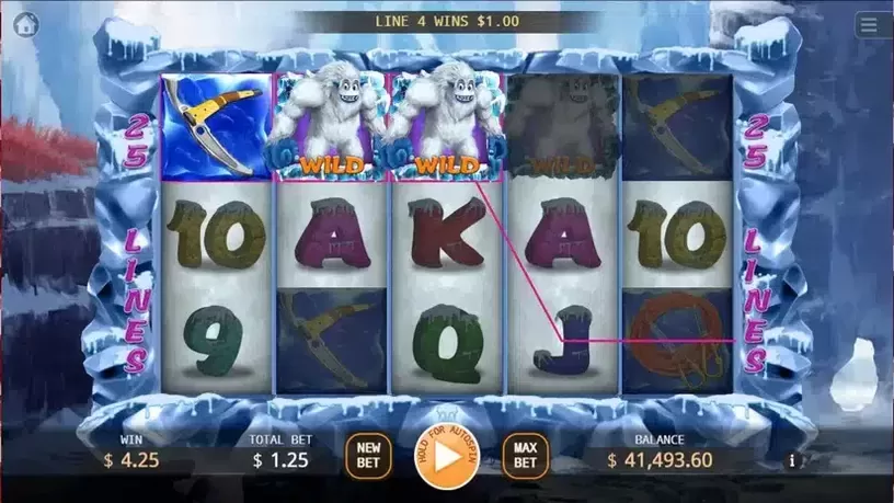 Bigfoot Yeti slot screenshot 2