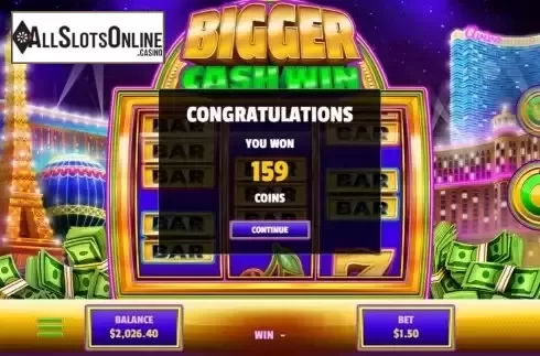 Win Free Spins screen
